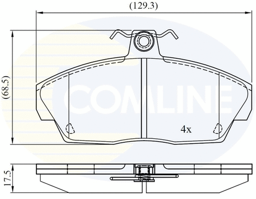 Brake Pad Set, disc brake (CBP0232)