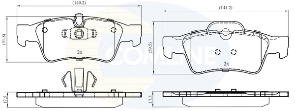 Brake Pad Set, disc brake (CBP06059)