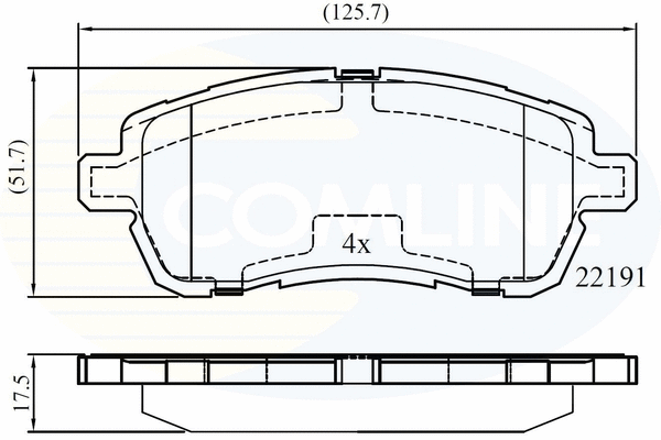 Brake Pad Set, disc brake (CBP02361)