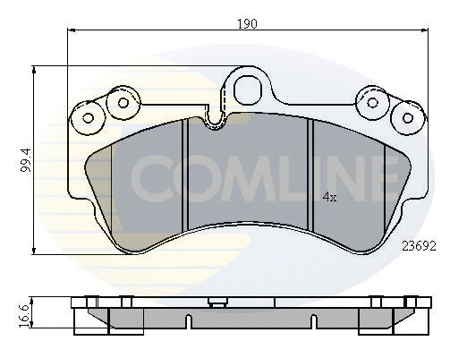 Brake Pad Set, disc brake (CBP01314)