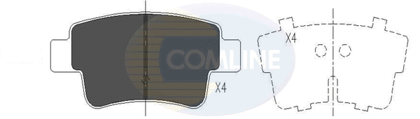 Brake Pad Set, disc brake (CBP26012)
