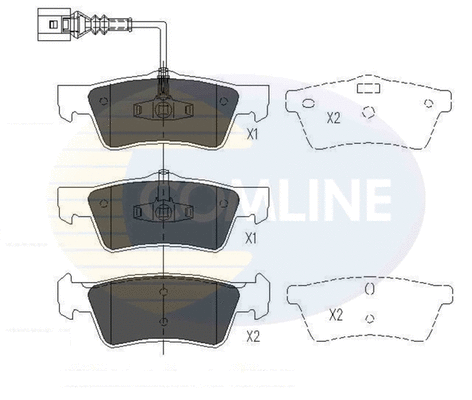 Brake Pad Set, disc brake (CBP16062)