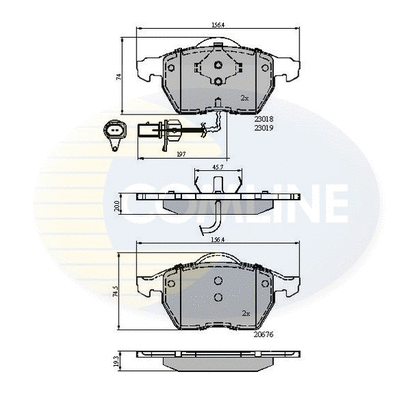 Brake Pad Set, disc brake (CBP11542)