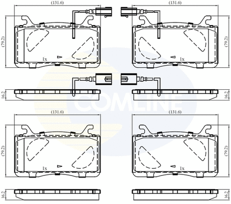 Brake Pad Set, disc brake (CBP12461)
