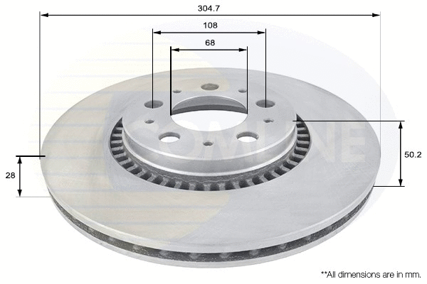 Brake Disc (ADC1908V)