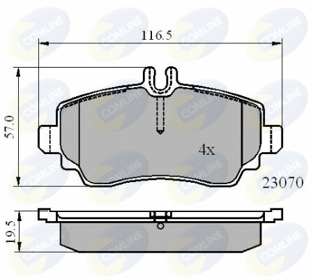 Brake Pad Set, disc brake (CBP01318)
