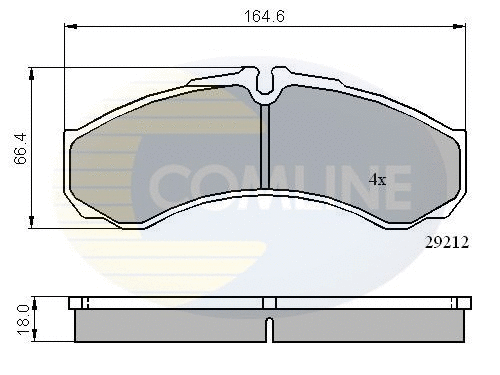 Brake Pad Set, disc brake (CBP0909)
