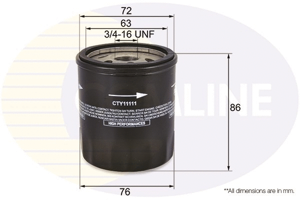 Oil Filter (CTY11111)