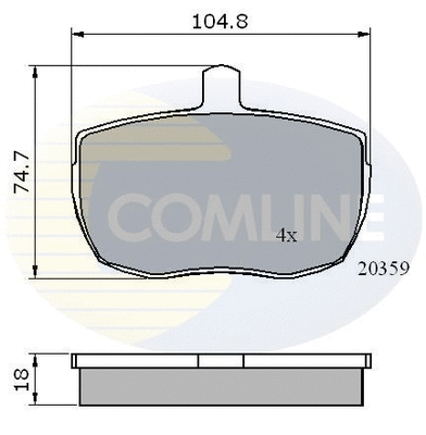 Brake Pad Set, disc brake (CBP0319)