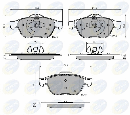 Brake Pad Set, disc brake (CBP02019)