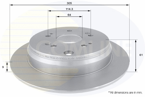 Brake Disc (ADC0556)