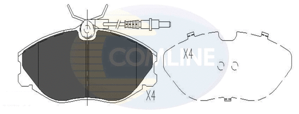 Brake Pad Set, disc brake (CBP11129)
