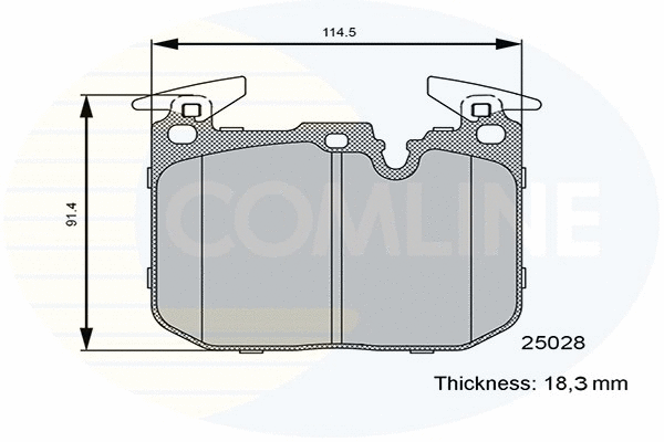 Brake Pad Set, disc brake (CBP06122)