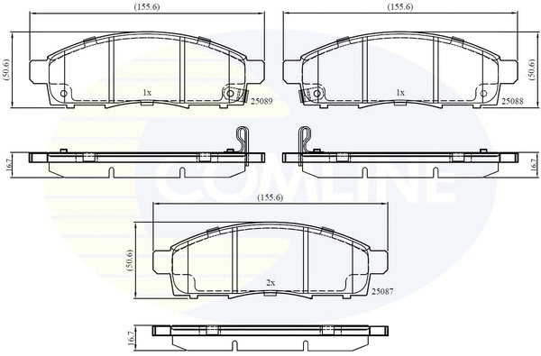 Brake Pad Set, disc brake (CBP32427)