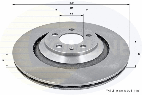 Brake Disc (ADC1491V)