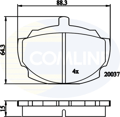 Brake Pad Set, disc brake (CBP0241)