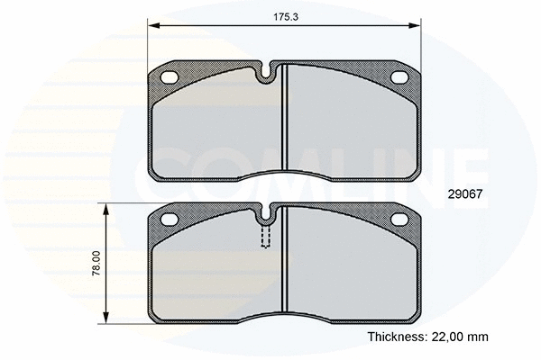 Brake Pad Set, disc brake (CBP06107)