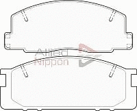 Brake Pad Set, disc brake (ADB3589)