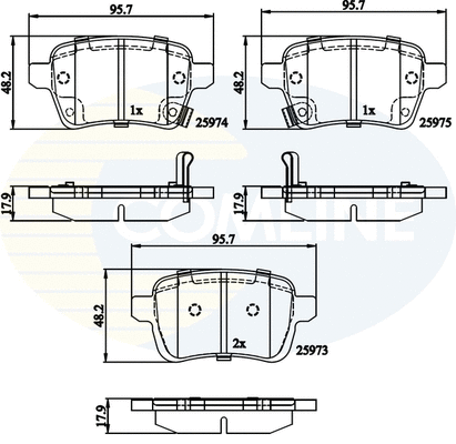 Brake Pad Set, disc brake (CBP32279)