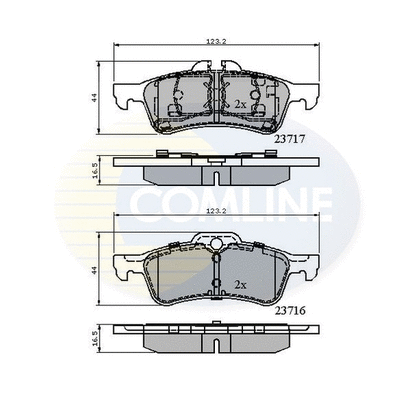 Brake Pad Set, disc brake (CBP01317)