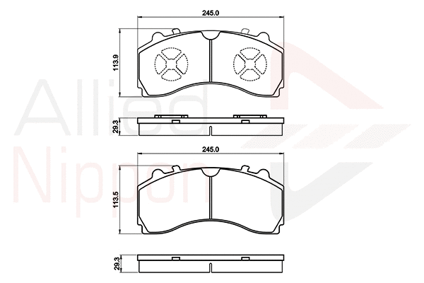 Brake Pad Set, disc brake (ACV080HD)