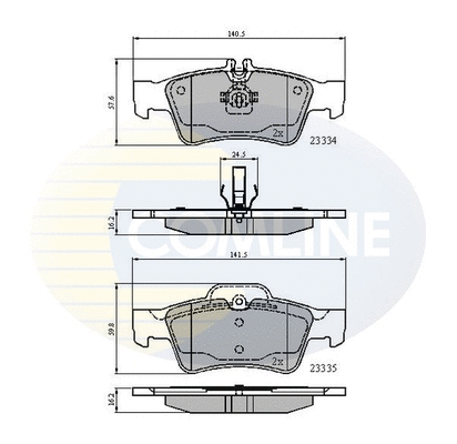 Brake Pad Set, disc brake (CBP01118)