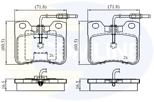 Brake Pad Set, disc brake (CBP1231)