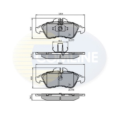 Brake Pad Set, disc brake (CBP0212)