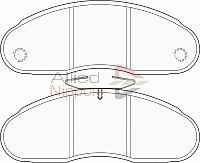 Brake Pad Set, disc brake (ADB0991)