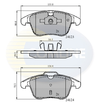 Brake Pad Set, disc brake (CBP01591)