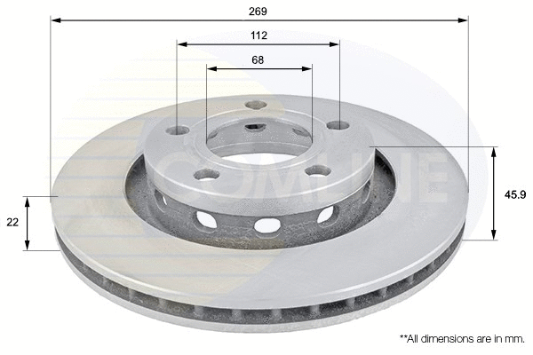 Brake Disc (ADC1481V)
