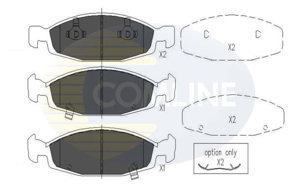 Brake Pad Set, disc brake (CBP31109)
