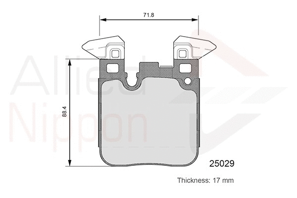 Brake Pad Set, disc brake (ADB06108)