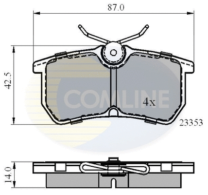 Brake Pad Set, disc brake (CBP0705)