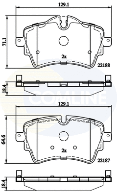Brake Pad Set, disc brake (CBP02261)