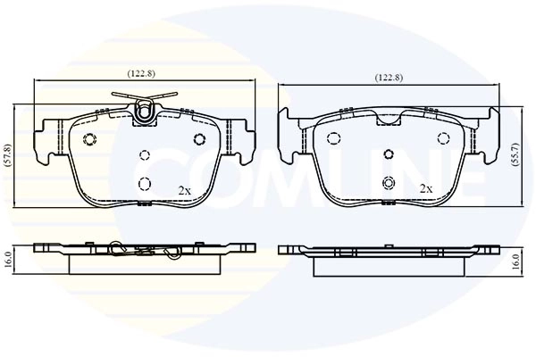 Brake Pad Set, disc brake (CBP03069)