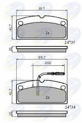 Brake Pad Set, disc brake (CBP11796)