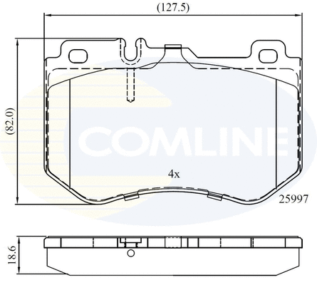 Brake Pad Set, disc brake (CBP02347)
