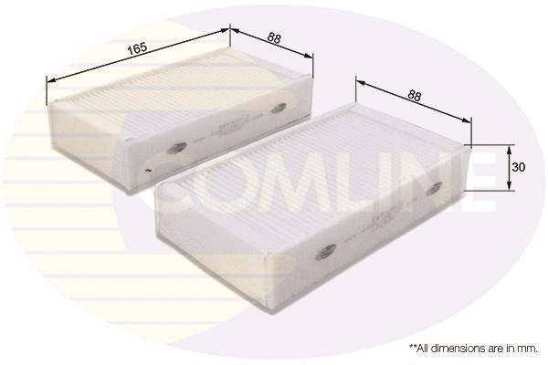 Filter, cabin air (EKF390-2)