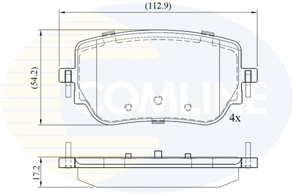 Brake Pad Set, disc brake (CBP02765)