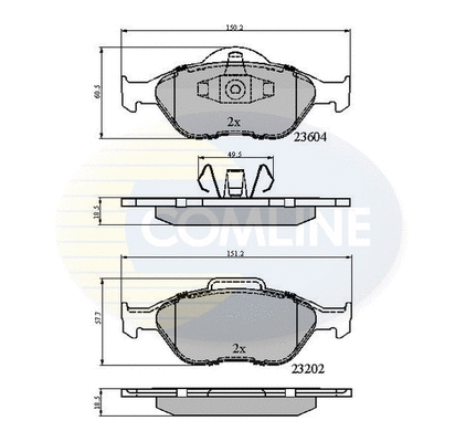 Brake Pad Set, disc brake (CBP0891)