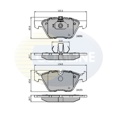 Brake Pad Set, disc brake (CBP01300)