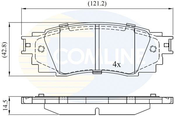 Brake Pad Set, disc brake (CBP02430)