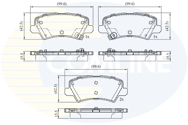 Brake Pad Set, disc brake (CBP32757)