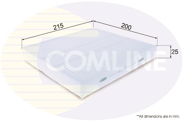 Filter, cabin air (EKF331)