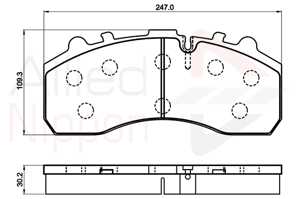 Brake Pad Set, disc brake (ACV042HD)