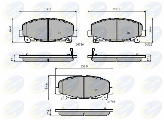 Brake Pad Set, disc brake (CBP32010)