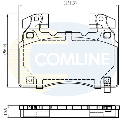 Brake Pad Set, disc brake (CBP32372)