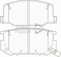 Brake Pad Set, disc brake (ADB3744)