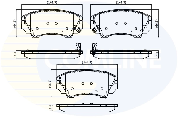 Brake Pad Set, disc brake (CBP31680)